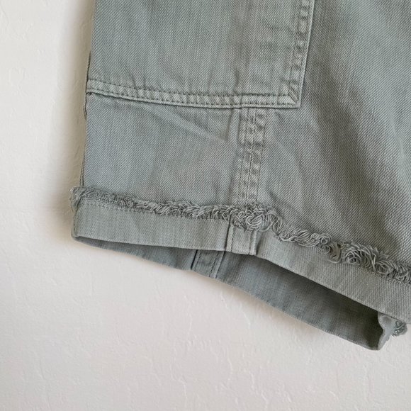 Anthropologie Green Wilder Utility Shorts Size 28 - Picture 4 of 10